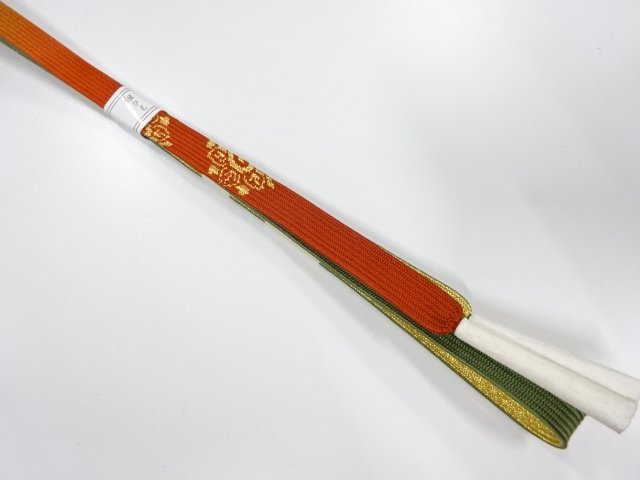 JAPANESE KIMONO / UNUSED KOREI HAND-TIED OBIJIME